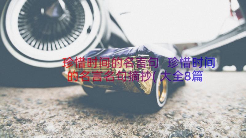 珍惜时间的名言句 珍惜时间的名言名句摘抄(大全8篇)