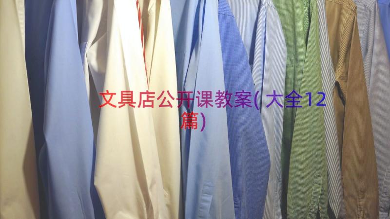 文具店公开课教案(大全12篇)