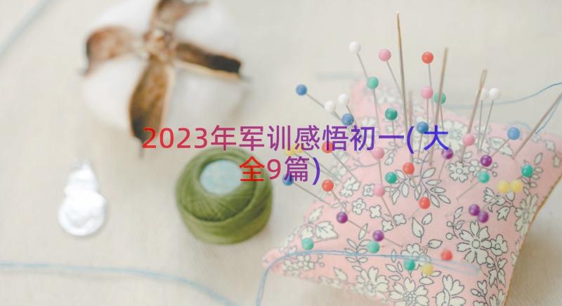 2023年军训感悟初一(大全9篇)