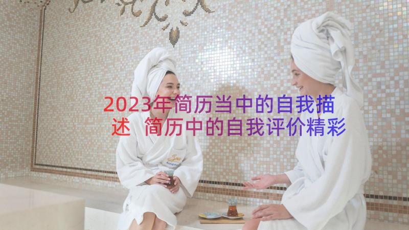 2023年简历当中的自我描述 简历中的自我评价精彩(实用8篇)