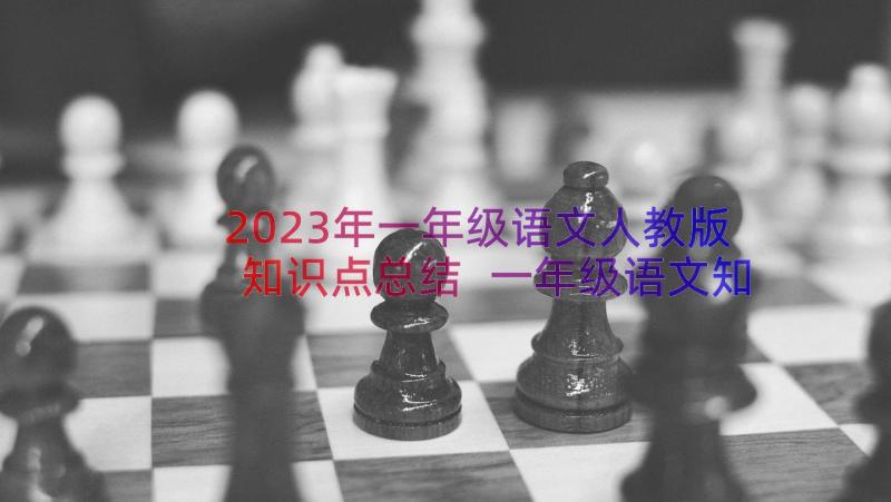 2023年一年级语文人教版知识点总结 一年级语文知识点(精选10篇)