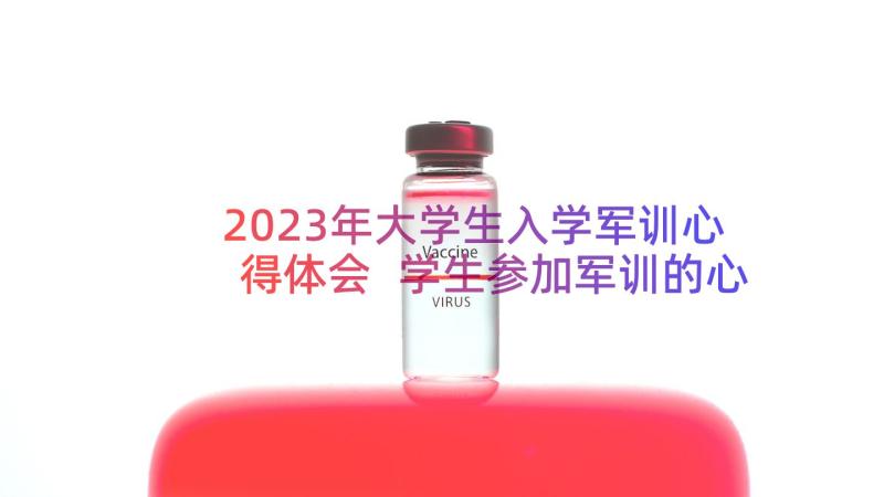 2023年大学生入学军训心得体会 学生参加军训的心得体会(大全13篇)