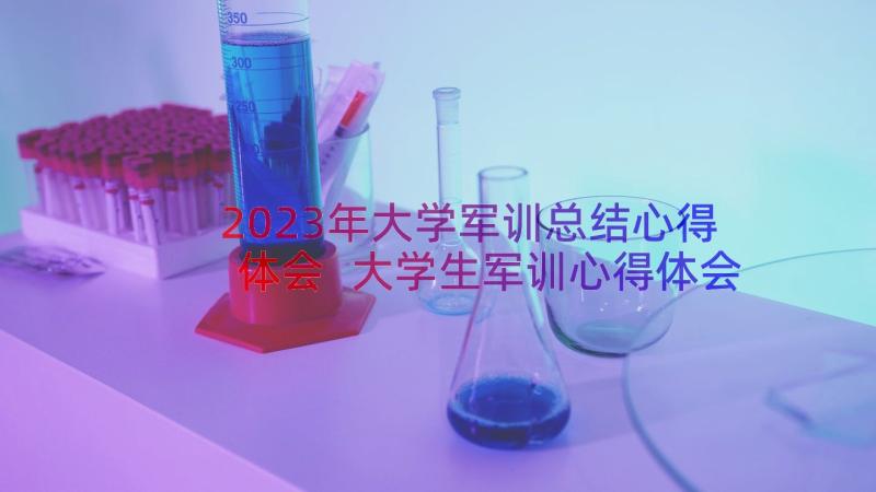 2023年大学军训总结心得体会 大学生军训心得体会军训心得精彩集锦(模板15篇)