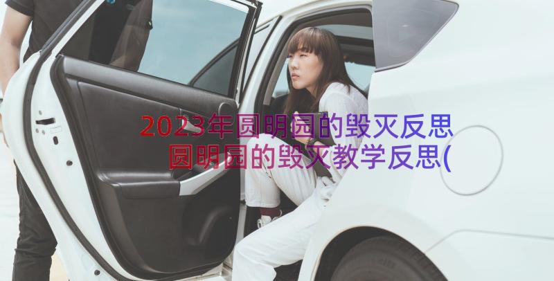 2023年圆明园的毁灭反思 圆明园的毁灭教学反思(汇总13篇)