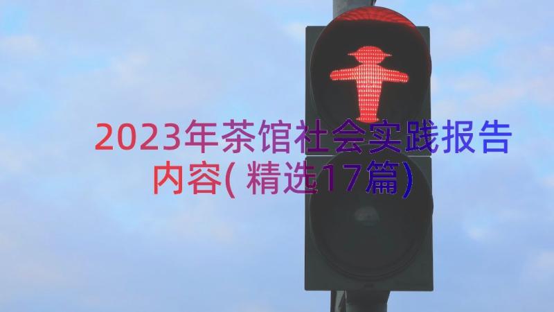 2023年茶馆社会实践报告内容(精选17篇)