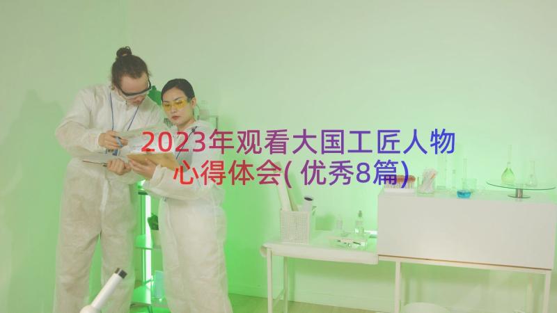 2023年观看大国工匠人物心得体会(优秀8篇)