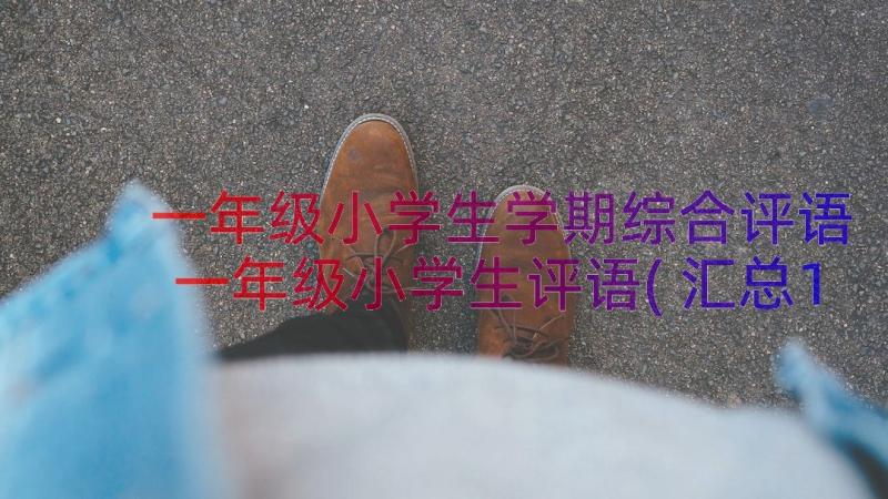 一年级小学生学期综合评语 一年级小学生评语(汇总12篇)