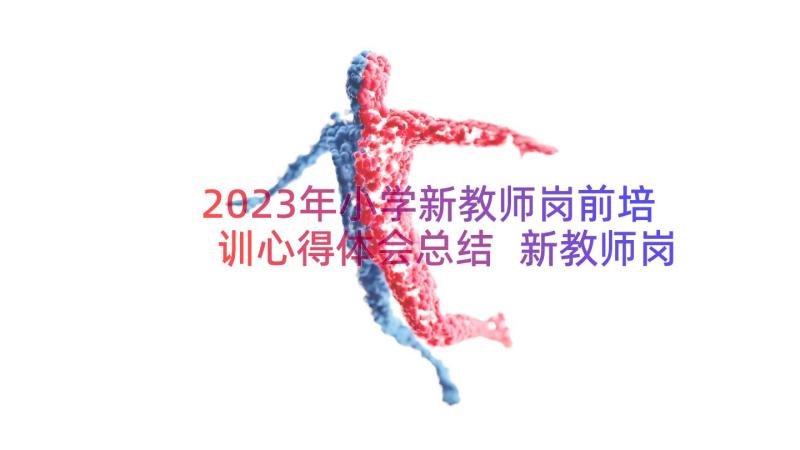 2023年小学新教师岗前培训心得体会总结 新教师岗前培训总结(通用14篇)