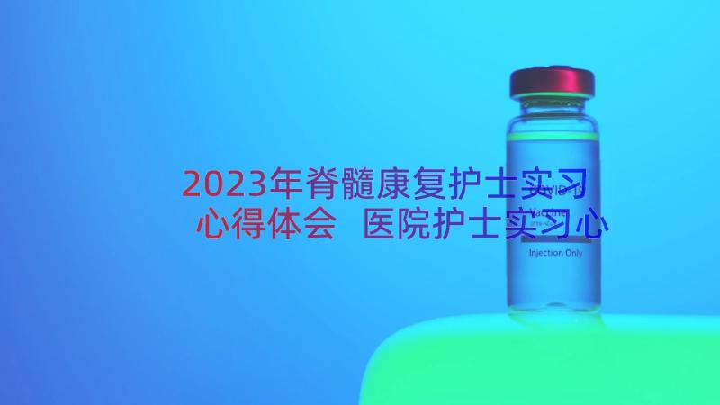 2023年脊髓康复护士实习心得体会 医院护士实习心得体会(精选13篇)