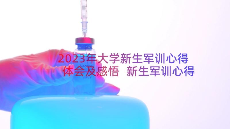 2023年大学新生军训心得体会及感悟 新生军训心得体会及感悟(实用14篇)