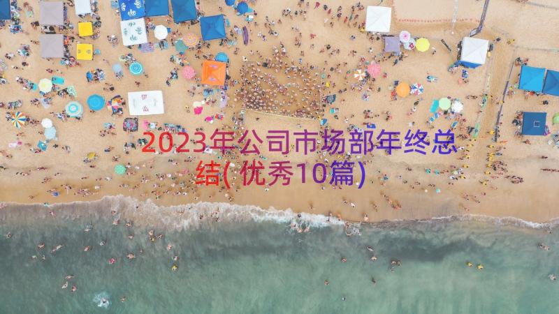 2023年公司市场部年终总结(优秀10篇)