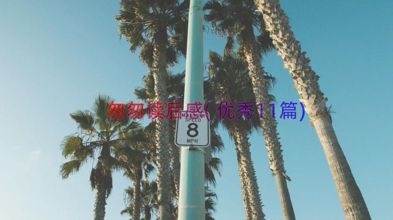 匆匆读后感(优秀11篇)