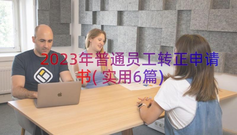 2023年普通员工转正申请书(实用6篇)