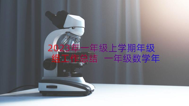 2023年一年级上学期年级组工作总结 一年级数学年度工作总结(优秀16篇)