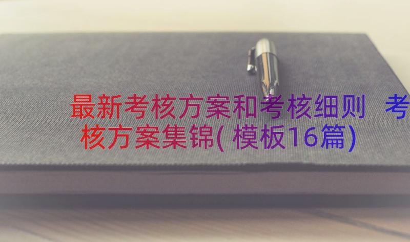 最新考核方案和考核细则 考核方案集锦(模板16篇)