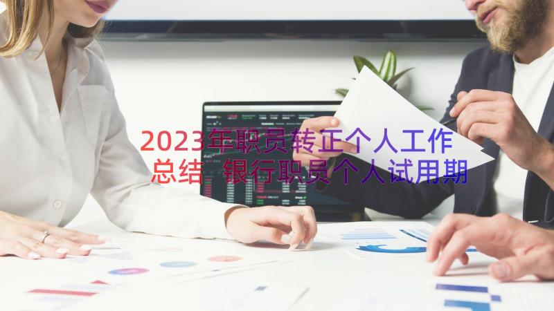 2023年职员转正个人工作总结 银行职员个人试用期转正工作总结(汇总8篇)