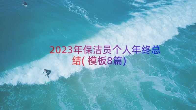 2023年保洁员个人年终总结(模板8篇)