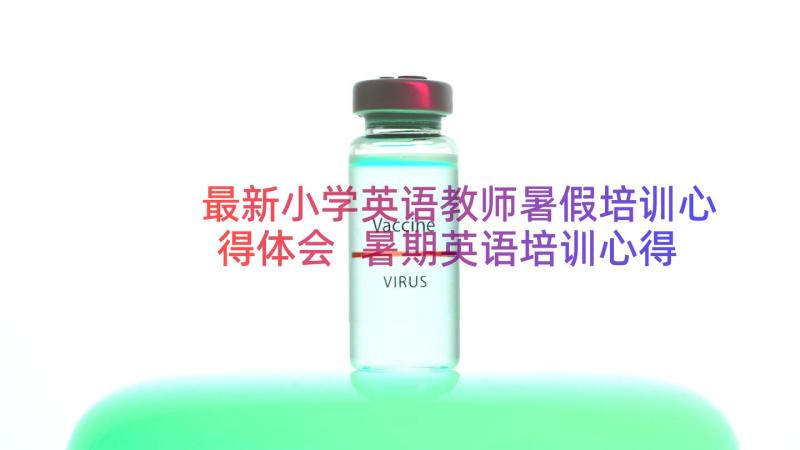 最新小学英语教师暑假培训心得体会 暑期英语培训心得体会(优质14篇)