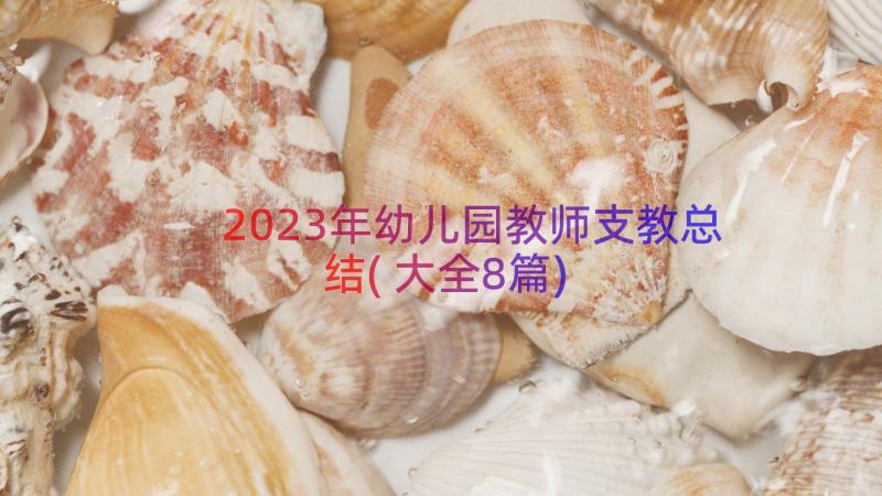 2023年幼儿园教师支教总结(大全8篇)