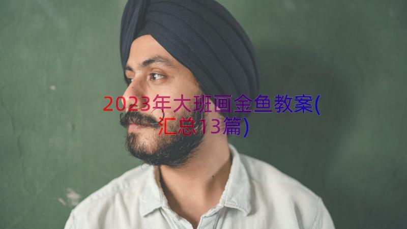 2023年大班画金鱼教案(汇总13篇)