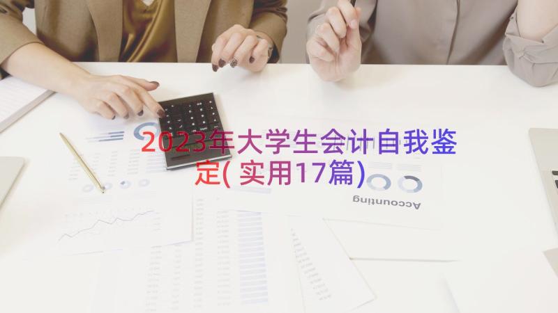 2023年大学生会计自我鉴定(实用17篇)