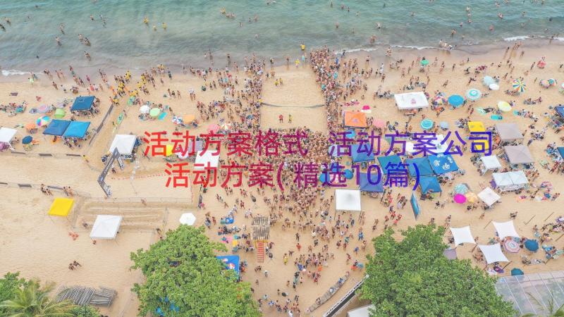 活动方案格式 活动方案公司活动方案(精选10篇)