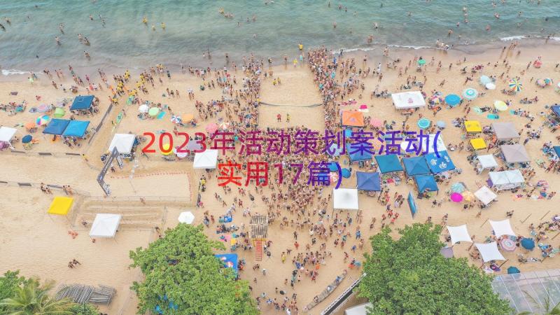 2023年活动策划案活动(实用17篇)