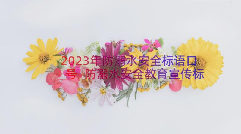 2023年防溺水安全标语口号 防溺水安全教育宣传标语精彩(优质10篇)