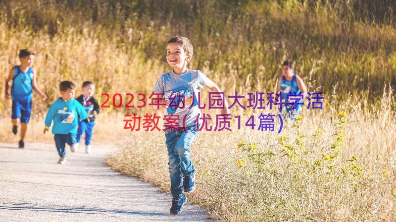 2023年幼儿园大班科学活动教案(优质14篇)