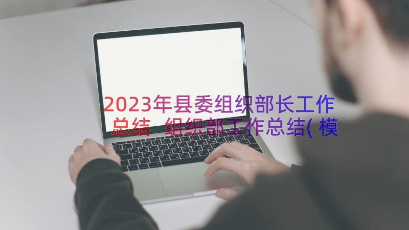 2023年县委组织部长工作总结 组织部工作总结(模板10篇)