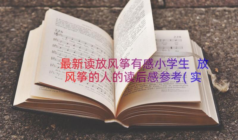 最新读放风筝有感小学生 放风筝的人的读后感参考(实用8篇)