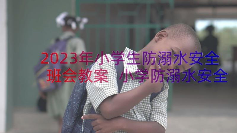 2023年小学生防溺水安全班会教案 小学防溺水安全教育教案(通用5篇)