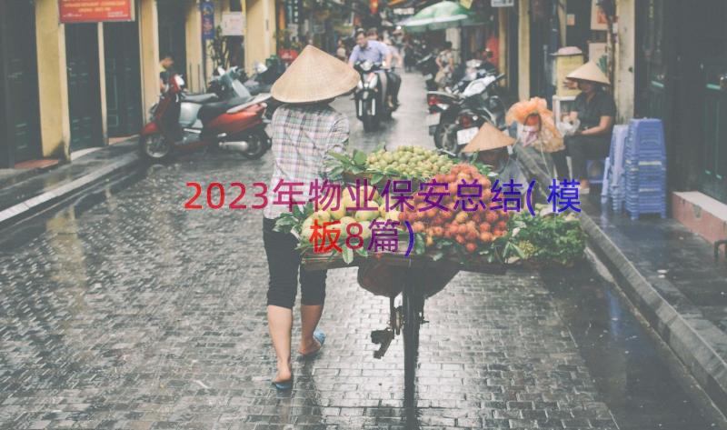 2023年物业保安总结(模板8篇)