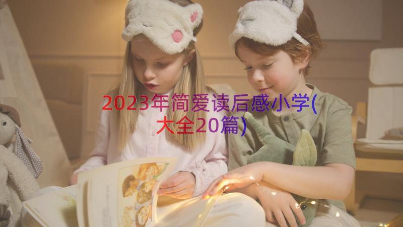 2023年简爱读后感小学(大全20篇)