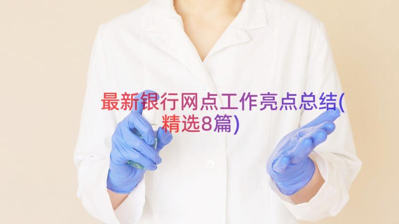 最新银行网点工作亮点总结(精选8篇)