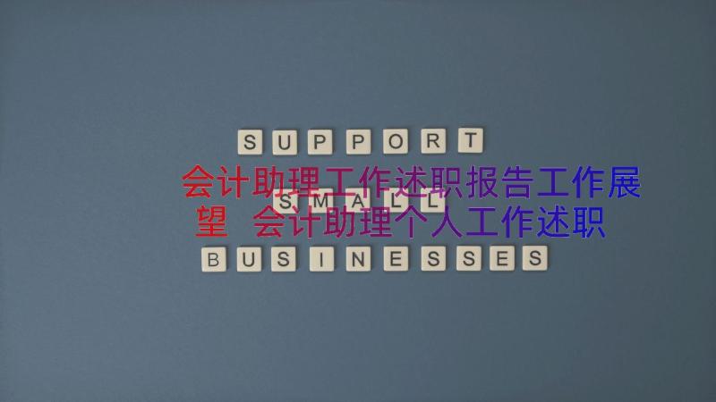 会计助理工作述职报告工作展望 会计助理个人工作述职报告(通用8篇)