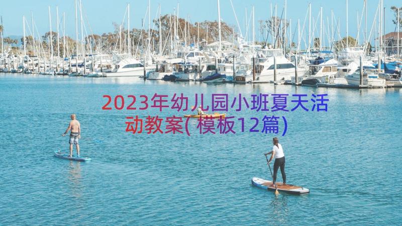 2023年幼儿园小班夏天活动教案(模板12篇)