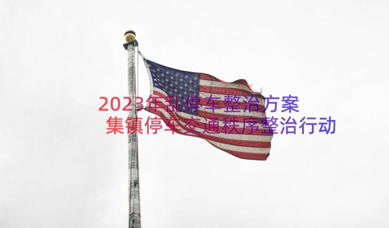 2023年乱停车整治方案 集镇停车交通秩序整治行动方案(精选5篇)