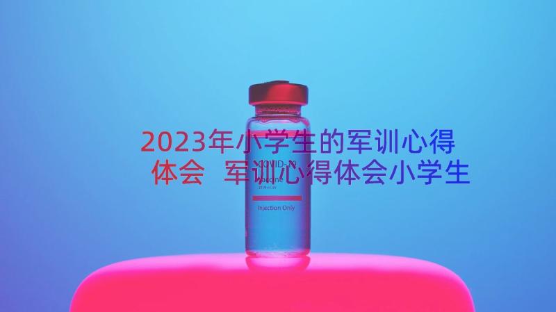 2023年小学生的军训心得体会 军训心得体会小学生(模板13篇)