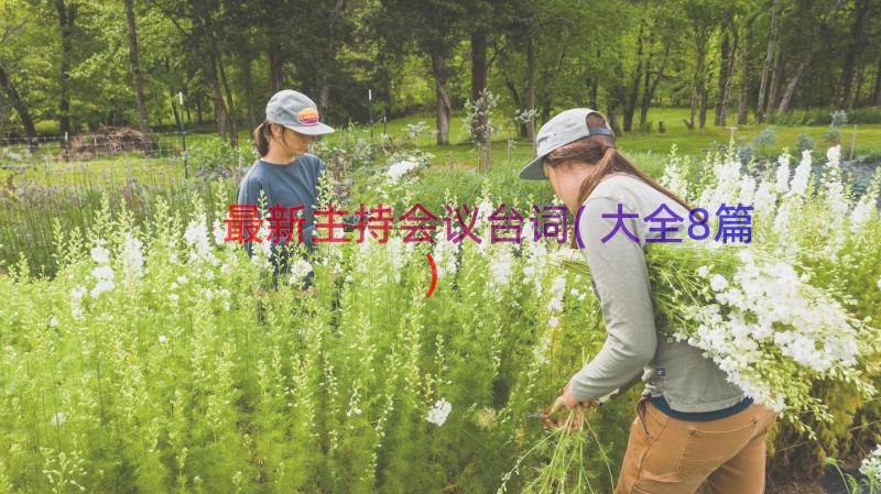 最新主持会议台词(大全8篇)