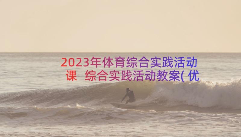 2023年体育综合实践活动课 综合实践活动教案(优秀20篇)