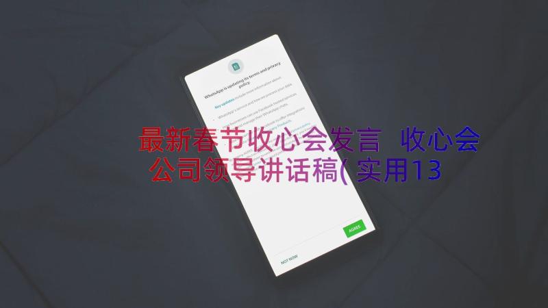 最新春节收心会发言 收心会公司领导讲话稿(实用13篇)