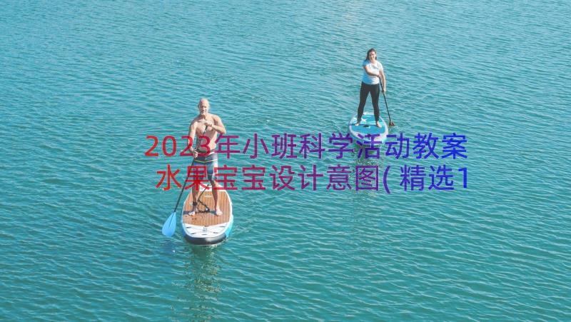 2023年小班科学活动教案水果宝宝设计意图(精选13篇)