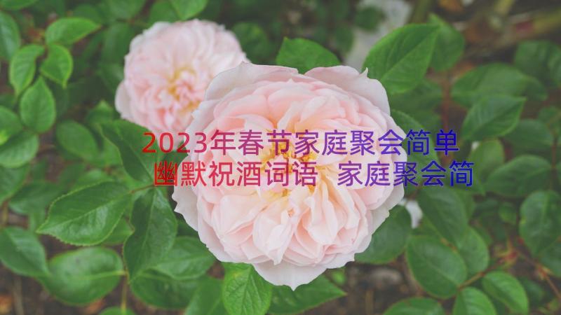 2023年春节家庭聚会简单幽默祝酒词语 家庭聚会简单幽默祝酒词(优质8篇)