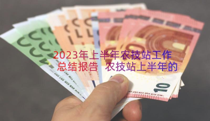 2023年上半年农技站工作总结报告 农技站上半年的工作总结(通用8篇)