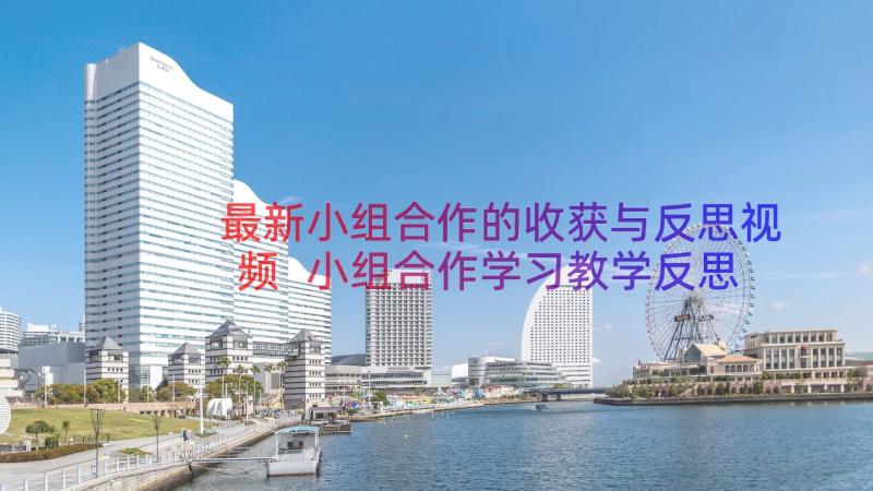 最新小组合作的收获与反思视频 小组合作学习教学反思(实用13篇)