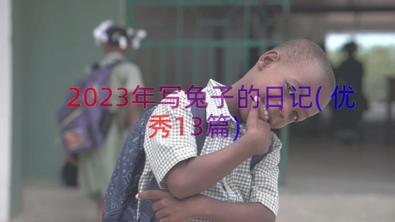 2023年写兔子的日记(优秀13篇)