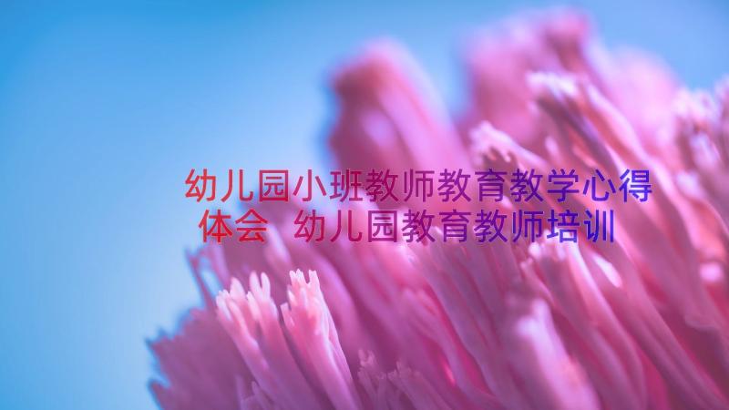 幼儿园小班教师教育教学心得体会 幼儿园教育教师培训心得体会(实用11篇)