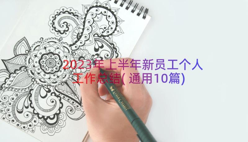 2023年上半年新员工个人工作总结(通用10篇)