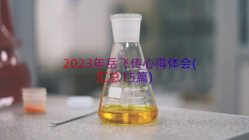 2023年岳飞传心得体会(汇总15篇)